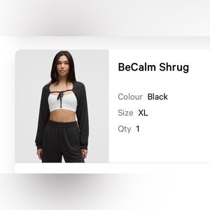 NWT BeCalm Shrug